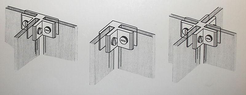 Paar Verbinder für Glaswürfel System 6 mm Glas /Regal  